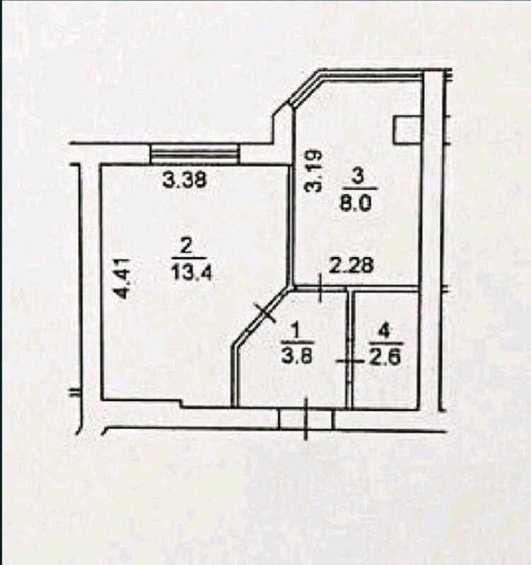 1-комн. вторичка, 28 м<sup>2</sup>, поверх 9/10